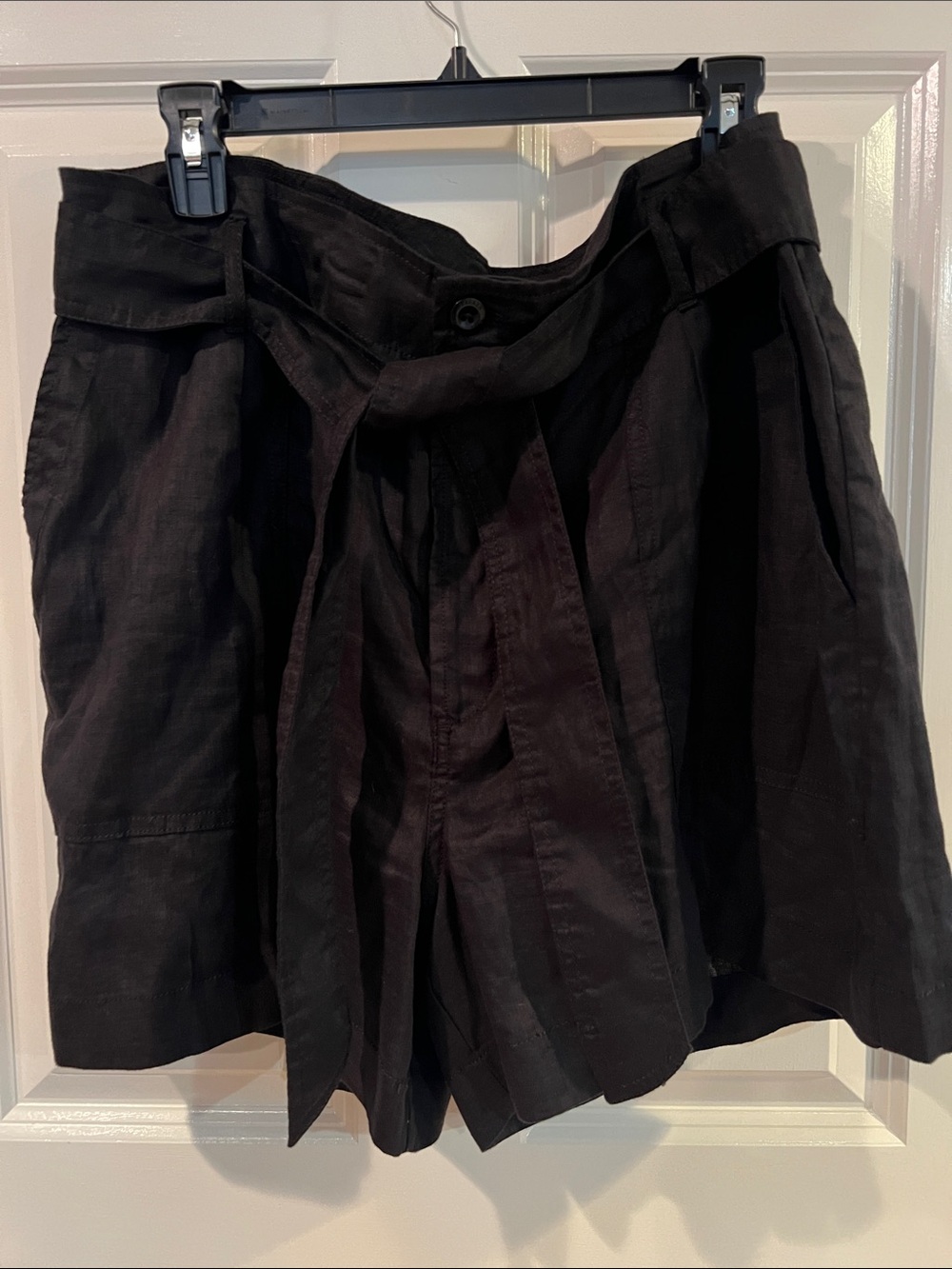 Lauren Ralph Lauren black linen shorts